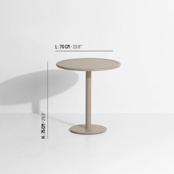 Dune - Table Bistrot Week-End  Ø70 x H75 cm - Petite Friture