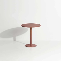 Terracotta - Week-End  Bistrot Table Ø70 x H75 cm - Petite Friture