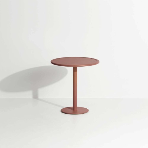 Terracotta - Table Bistrot Week-End  Ø70 x H75 cm - Petite Friture