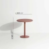 Terracotta - Week-End  Bistrot Table Ø70 x H75 cm - Petite Friture