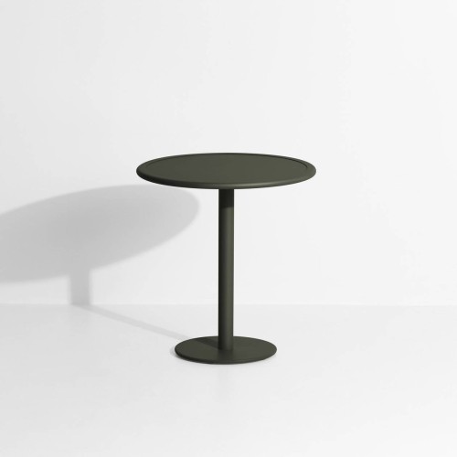 Green glass - Week-End  Bistrot Table Ø70 x H75 cm - Petite Friture