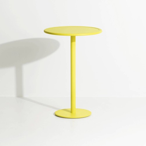 Yellow - Week-End High Table Ø70 x H105 cm - Petite Friture