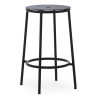 Tabouret Circa - Assise Aluminium Noir  - 65 cm - Normann Copenhagen