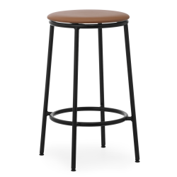 Circa Stool - Ultra leather Brandy seating - 65 cm - Normann Copenhagen