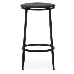 Circa Stool - Ultra leather Black seating - 65 cm - Normann Copenhagen