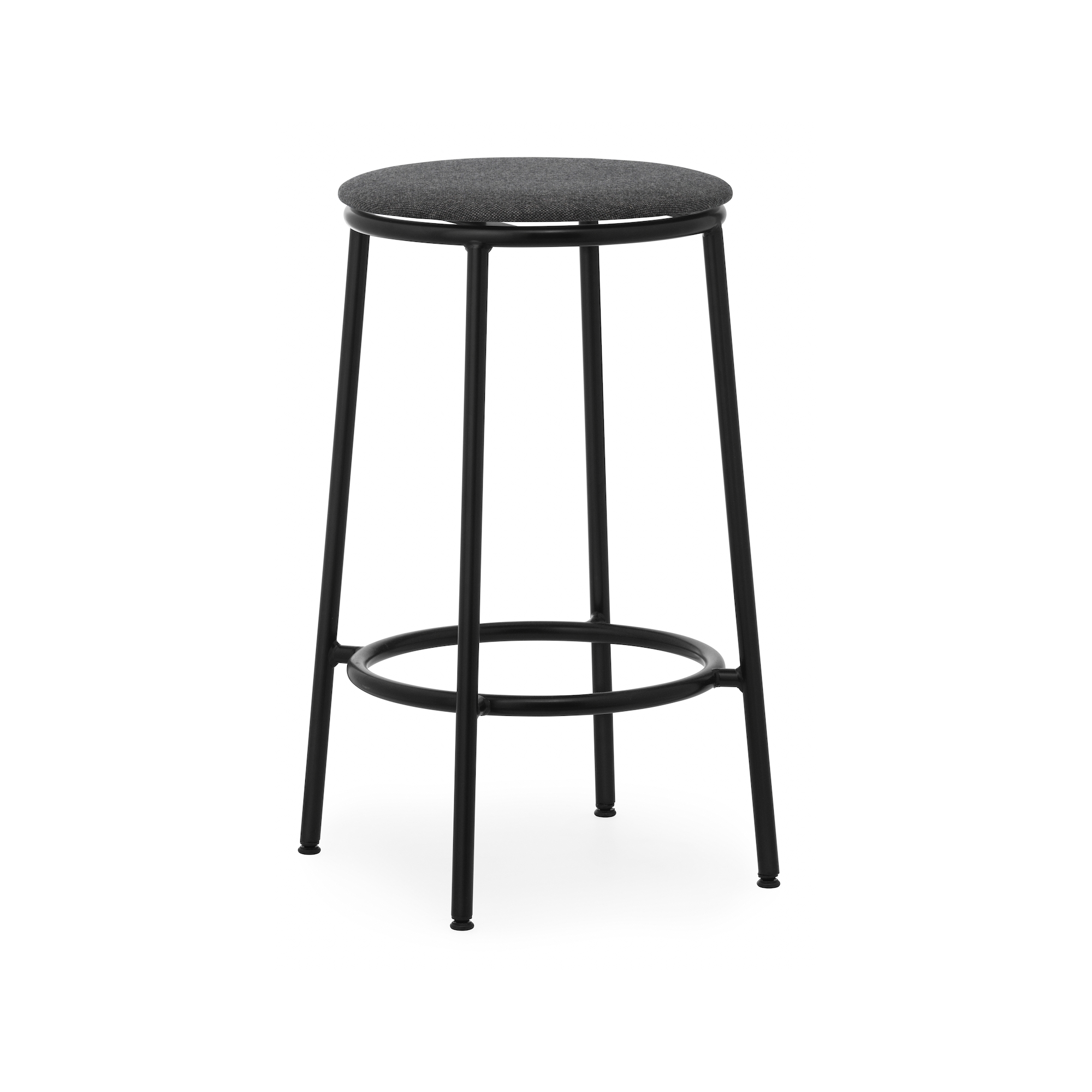 Tabouret Circa - Assise Tissu MLF16 Noir  - 65 cm - Normann Copenhagen