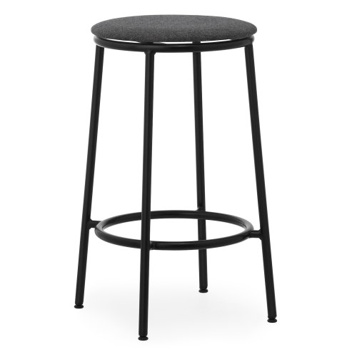 Circa Stool - MLF16 fabric Black seating - 65 cm - Normann Copenhagen