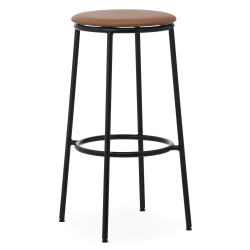 Circa Stool - Ultra Brandy leather seating - 75 cm - Normann Copenhagen