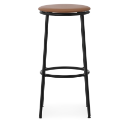 Circa Stool - Ultra Brandy leather seating - 75 cm - Normann Copenhagen