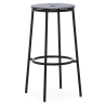 Circa Stool - Black Oak seating - 75 cm - Normann Copenhagen