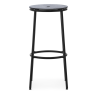 Circa Stool - Black Oak seating - 75 cm - Normann Copenhagen