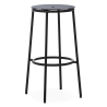 Tabouret Circa - Assise Aluminium Noir - 75 cm - Normann Copenhagen