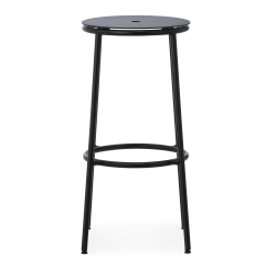 Tabouret Circa - Assise Aluminium Noir - 75 cm - Normann Copenhagen