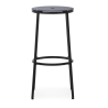 Tabouret Circa - Assise Aluminium Noir - 75 cm - Normann Copenhagen