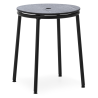 Circa Stool - Black Oak seating - 45 cm - Normann Copenhagen