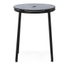 Circa Stool - Black Oak seating - 45 cm - Normann Copenhagen