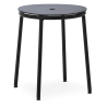 Circa Stool - Black Aluminium seating - 45 cm - Normann Copenhagen