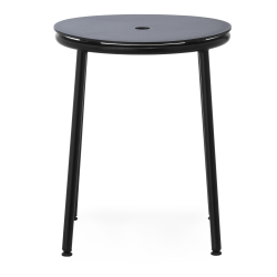 Tabouret Circa - Assise Aluminium Noir - 45 cm - Normann Copenhagen