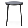 Circa Stool - Black Aluminium seating - 45 cm - Normann Copenhagen