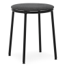 Tabouret Circa - Assise tissu MLF16 Noir - 45 cm - Normann Copenhagen