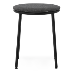 Circa Stool - MLF16 fabric Black seating - 45 cm - Normann Copenhagen