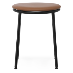 Circa Stool - Ultra Leather Brandy seating - 45 cm - Normann Copenhagen