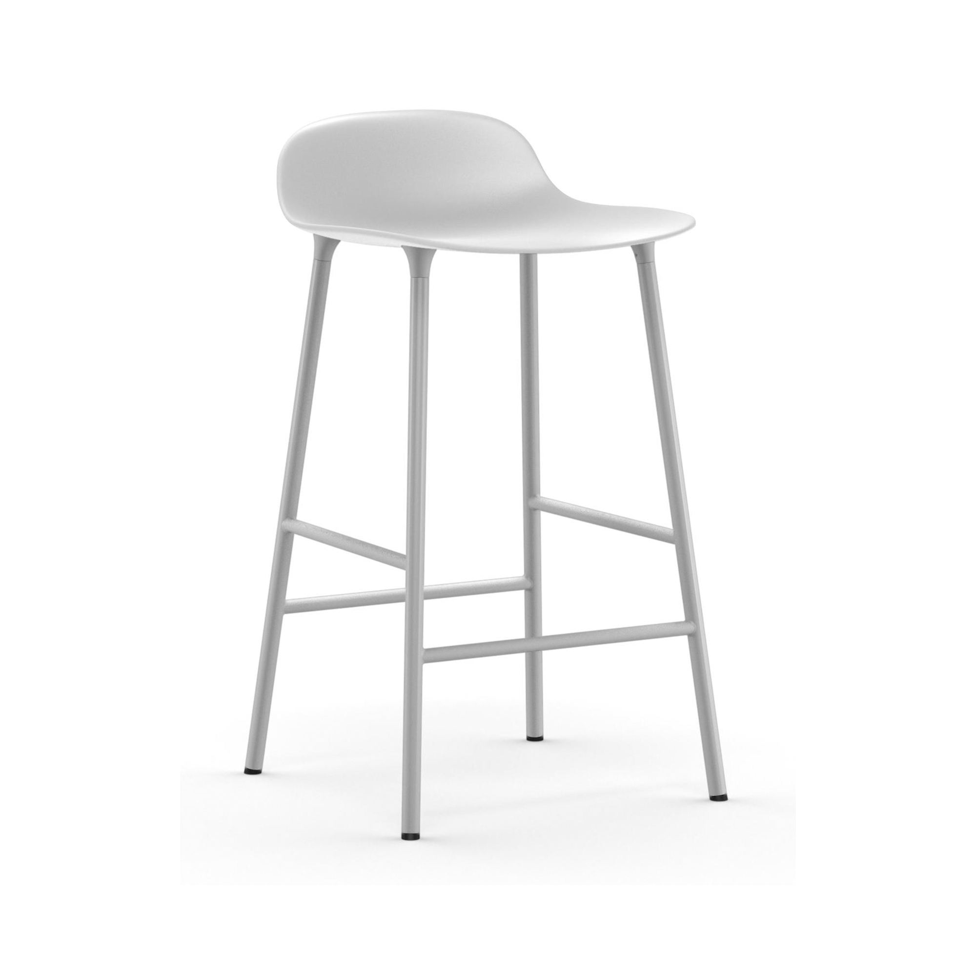 Form Barstool - White - 65 cm or 75 cm - Normann Copenhagen