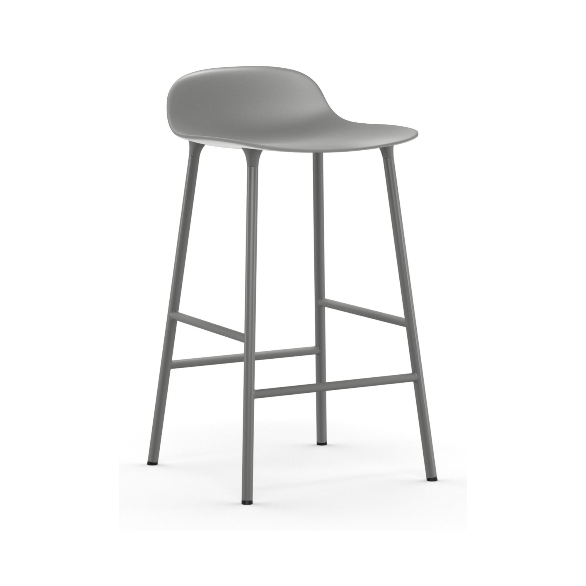 Form Barstool - Grey - 65 cm or 75 cm - Normann Copenhagen