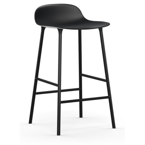 Form Barstool - Black - 65 cm or 75 cm - Normann Copenhagen