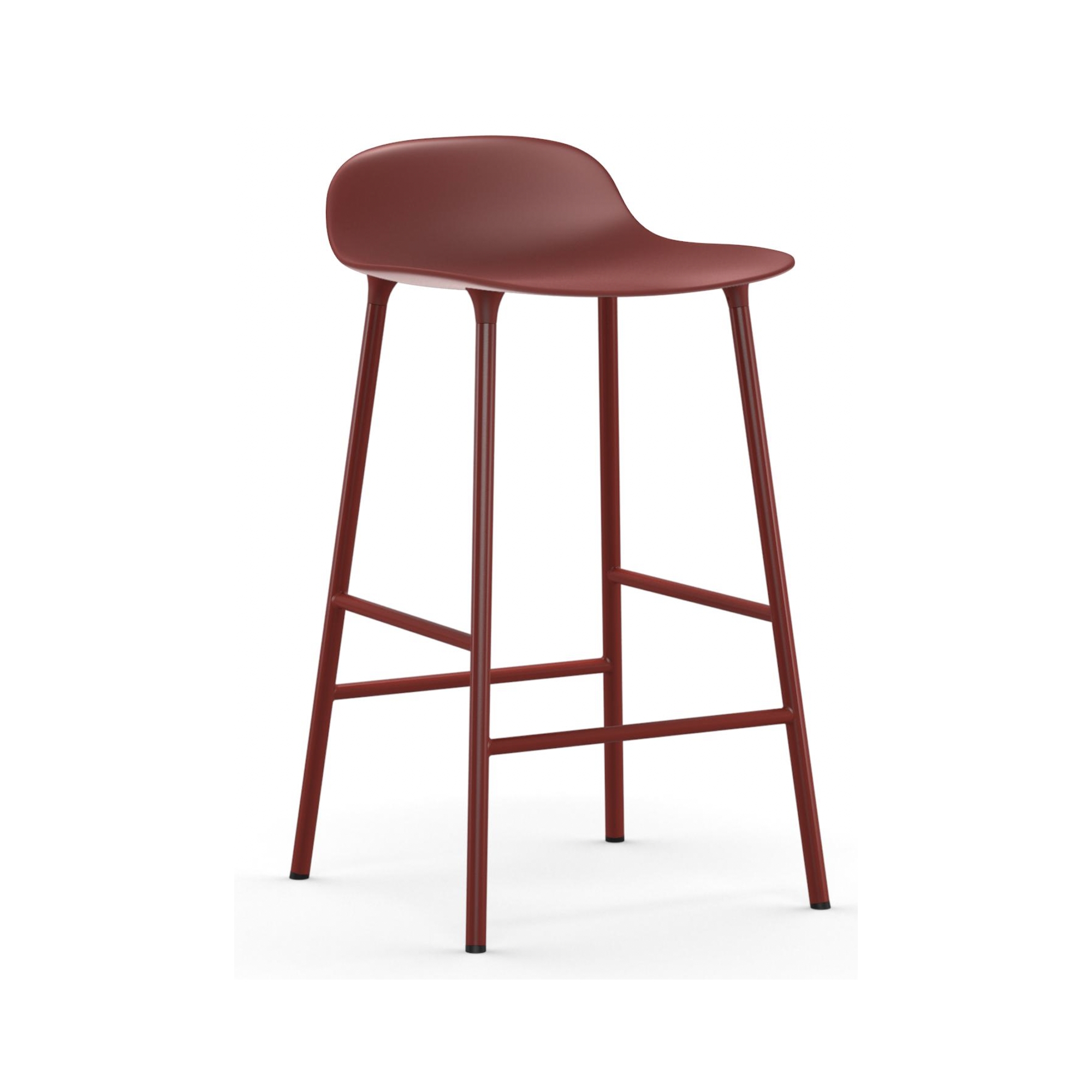 Form Barstool - Red - 65 cm or 75 cm - Normann Copenhagen