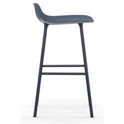 Form Barstool - Blue - 65 cm or 75 cm - Normann Copenhagen