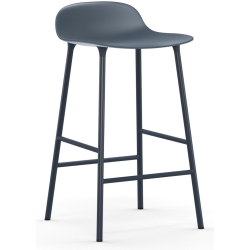 Form Barstool - Blue - 65 cm or 75 cm - Normann Copenhagen