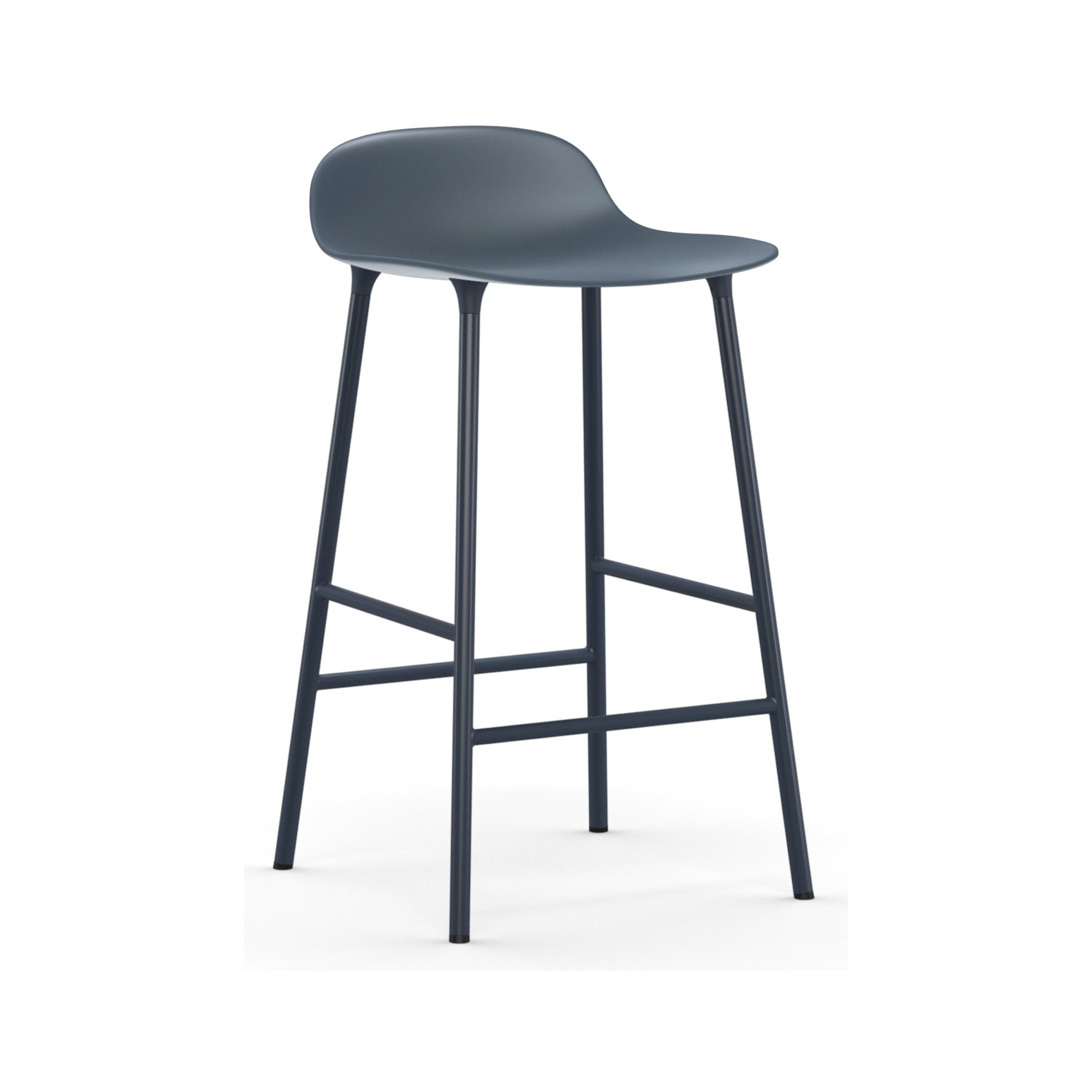 Form Barstool - Blue - 65 cm or 75 cm - Normann Copenhagen