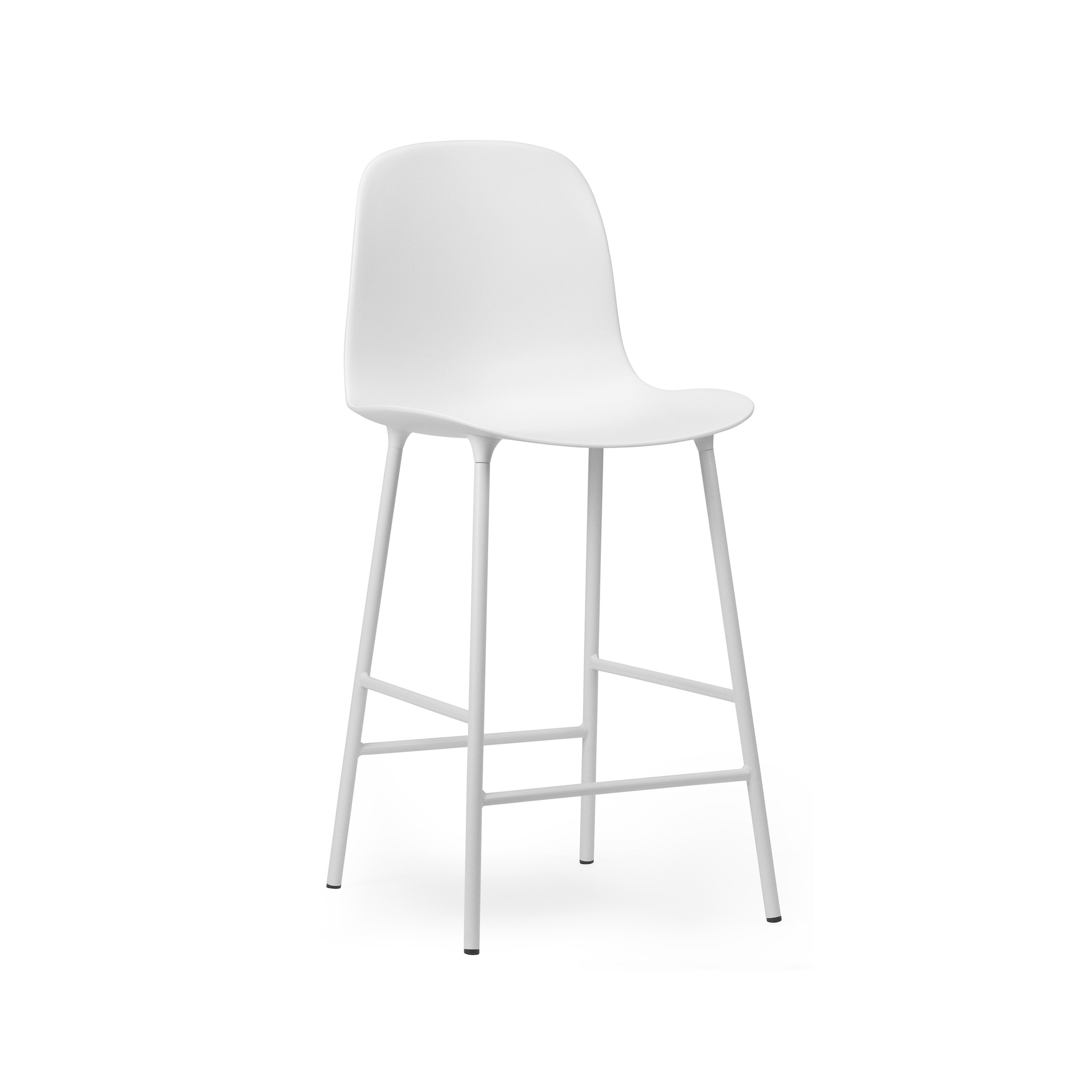 Chaise de bar Form - Blanc - 65 cm ou 75 cm - Normann Copenhagen