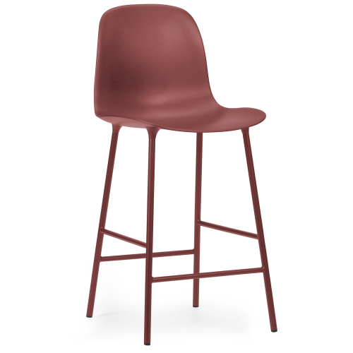 Chaise de bar Form - Rouge - 65 cm ou 75 cm - Normann Copenhagen