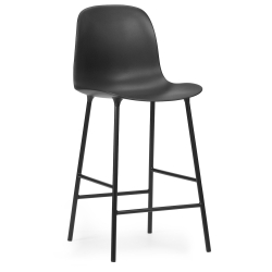 Chaise de bar Form - Noir - 65 cm ou 75 cm - Normann Copenhagen