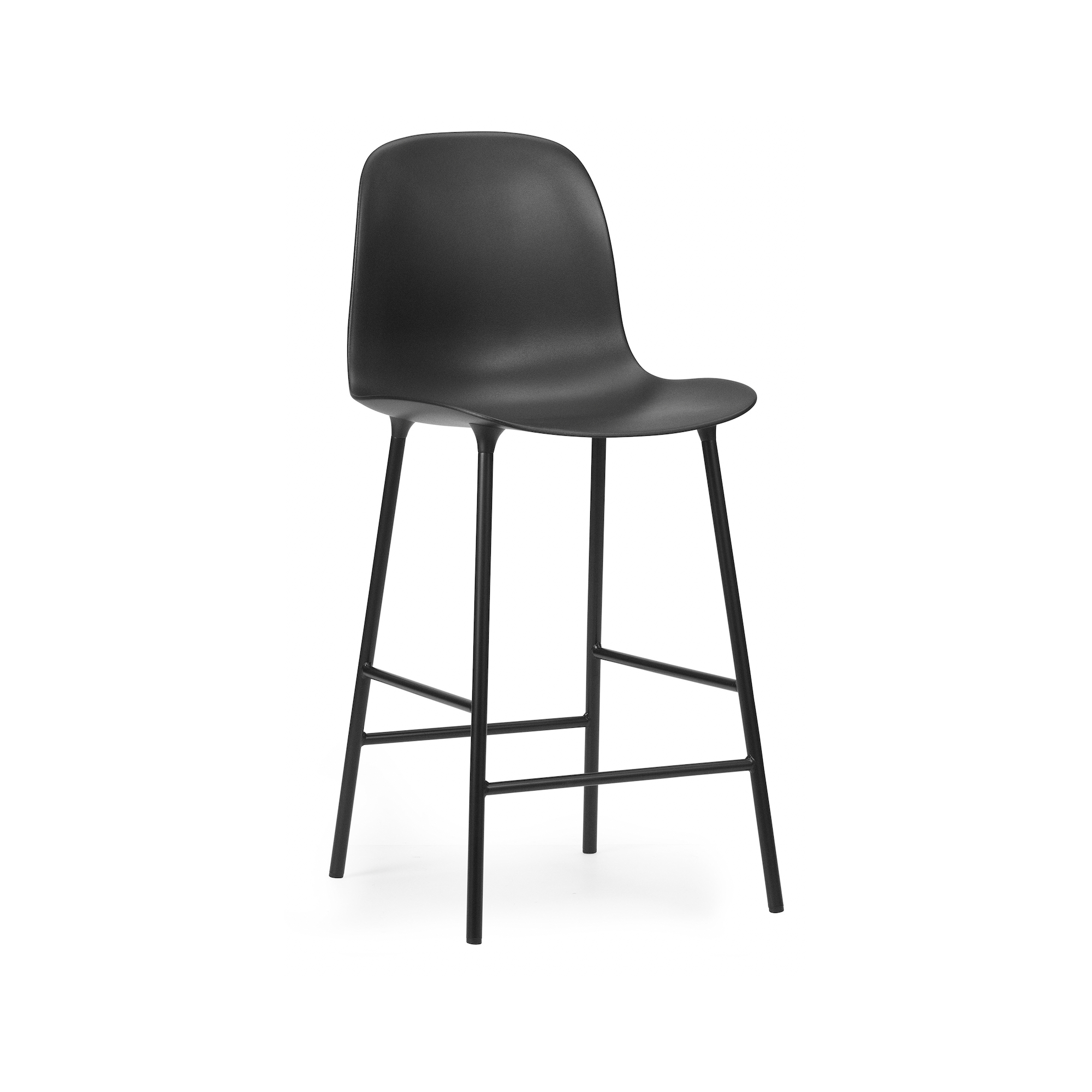 Chaise de bar Form - Noir - 65 cm ou 75 cm - Normann Copenhagen