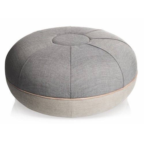 Pouf Fritz Hansen – Ø60 x H29 cm – Remix / Canvas Gris béton