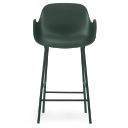 Chaise de bar avec accoudoirs Form - Vert - 65 cm ou 75 cm - Normann Copenhagen