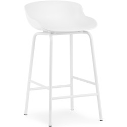 Hyg Barstool, metal legs – White - Normann Copenhagen