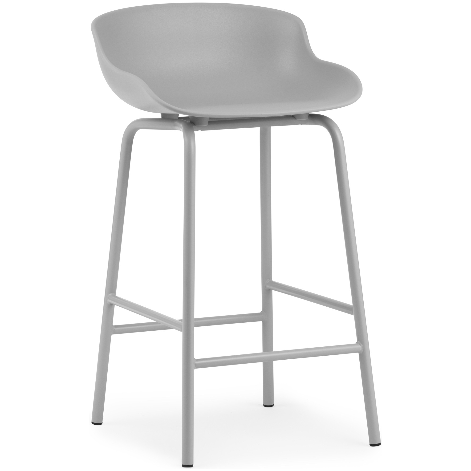 Hyg Barstool, metal legs – Grey - Normann Copenhagen