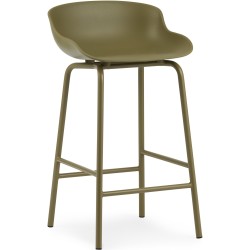 Tabouret de bar Hyg, pieds métal – Olive - Normann Copenhagen