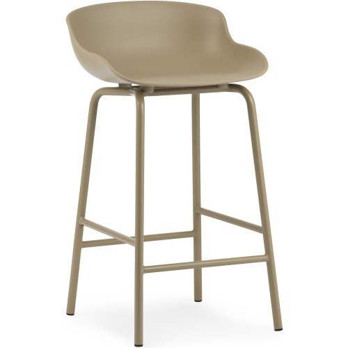 Tabouret de bar Hyg, pieds métal – Sand - Normann Copenhagen