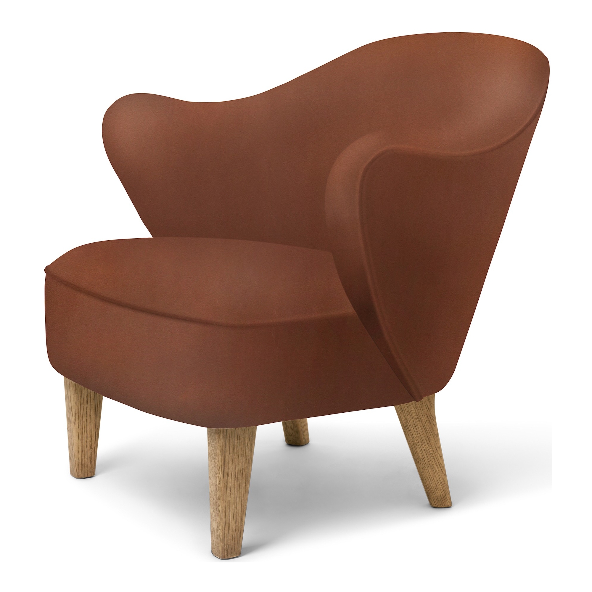 SOLD OUT - Ingeborg Lounge chair – Camo Cognac leather + Natural oak - Audo Copenhagen