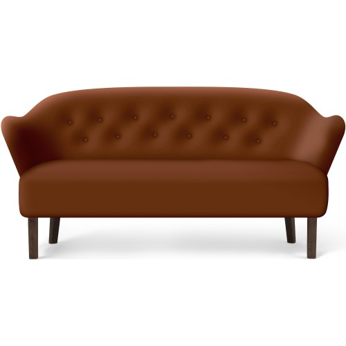 SOLD OUT - Ingeborg Sofa – Camo Cognac leather + Dark stained oak - Audo Copenhagen