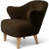 Fauteuil Ingeborg – Peau de mouton Espresso + Chêne naturel - Audo Copenhagen