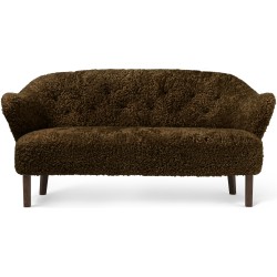 Ingeborg Sofa – Espresso Sheepskin + Dark stained oak - Audo Copenhagen