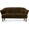 Ingeborg Sofa – Espresso Sheepskin + Dark stained oak - Audo Copenhagen