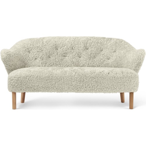 Ingeborg Sofa – Green Tea Sheepskin + Natural oak - Audo Copenhagen