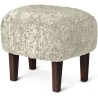 Ingeborg Pouf – Green Tea Sheepskin + Dark stained oak - Audo Copenhagen